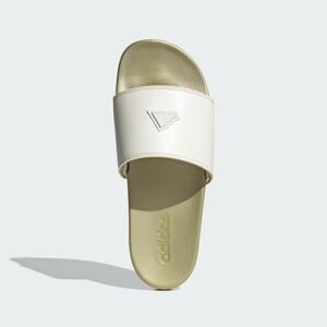 BNWT Adidas Adilette Comfort Slides US 10 Lime Green Cream Snake Print
